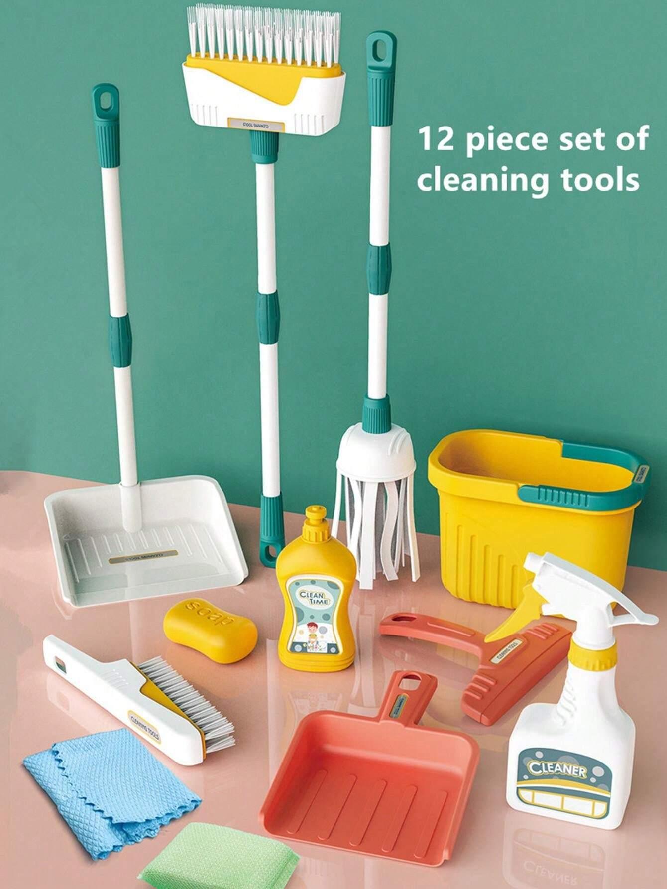Little Dustman 12-Piece Kids Cleaning Kit - Little Explorers