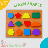 Chunky Wooden Shapes Puzzle - Little Explorers