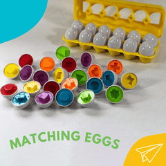 Matching Eggs - Number & Colour Set, 12 Pcs