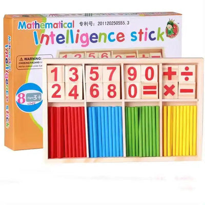 Wooden Math Counting Sticks - Little Explorers