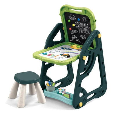 Artist Drawing Board - Double-Sided Easel with Stool - Little Explorers