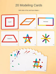 Creative Shape Builder ‚DIY Wooden Stick Puzzle - Little Explorers