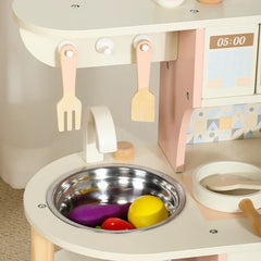 Wooden Play Kitchen Set