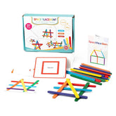 Creative Shape Builder ‚DIY Wooden Stick Puzzle - Little Explorers