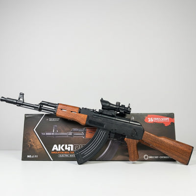 AK 47 16X Scope Gel Blaster - Wood Finish
