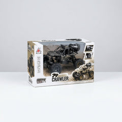 RC Rock Crawler box in desert tan camouflage, remote control marked HC.30M shown alongside