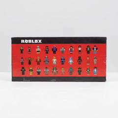 Close-up of the box top with the shop price sticker reading 8-9Cm Roblox Figure 4P-8173-F