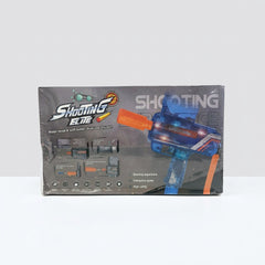 Shooting Elite box front with the blue blaster and the four printed loading methods