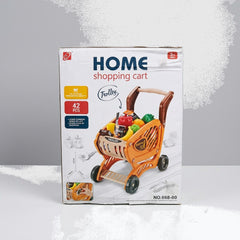 Box front, Home Shopping Cart "Trolley" with the 42 PCS badge and the loaded basket