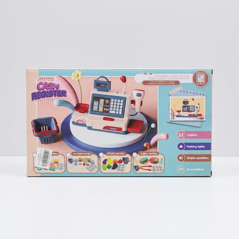 Close-up of the play-food accessory tray with the shop price sticker