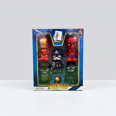 Avengers Mini Figure Set box with Spider-Man, Captain America, Iron Man and Hulk