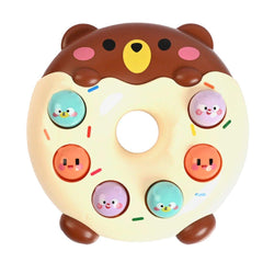 Whac-A-Mole Donut Toy — Bear, 6 Moles with Hammer