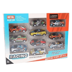 Metal Car 10-Piece Racing Set - Little Explorers