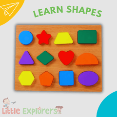 Chunky Wooden Shapes Puzzle - Little Explorers