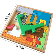 Animal Stacking Wooden Puzzle - Little Explorers