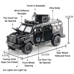 Armored Police Truck - 1:24 Scale