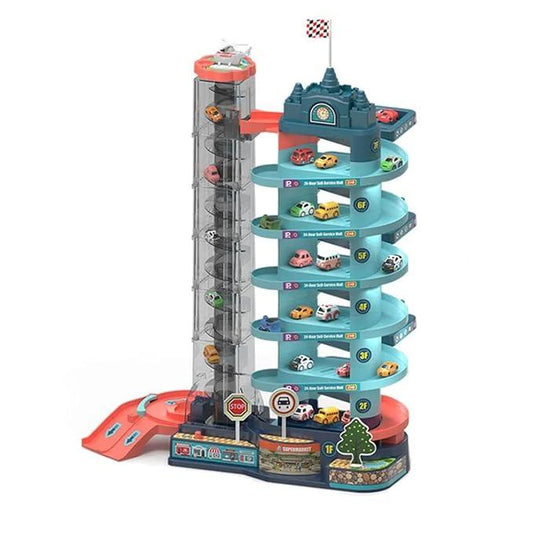 Automatic 7-Story Track Car Parking Set - Little Explorers