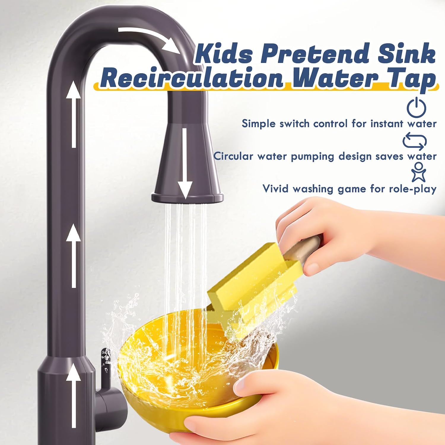 Toy Dishwasher Sink Set - 28 Pieces, 3+