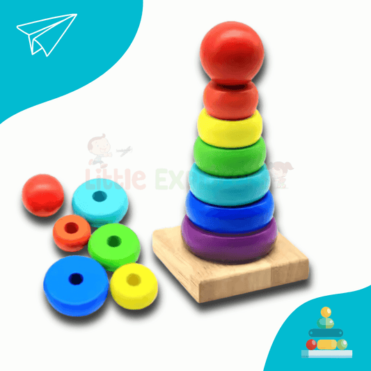 Rainbow Stack Tower - Little Explorers