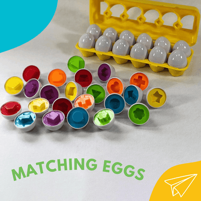 Matching Eggs - Number & Colour Set, 12 Pcs
