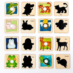 Find the Shadow: Animal Matching Jigsaw Puzzle - Little Explorers