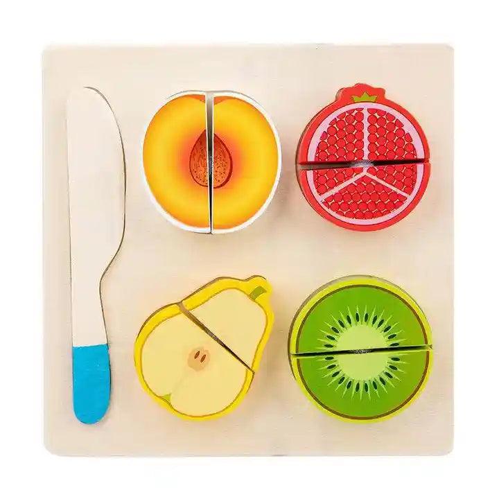 Wooden Fruit Cutting Play Set 4 in 1 - Little Explorers