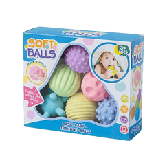 Multi-Texture Baby Sensory Balls (Set of 6) - Little Explorers