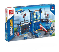 Urban Police Station Building Blocks Set - Little Explorers