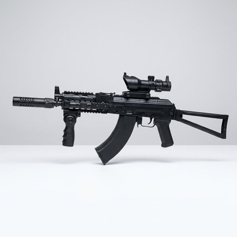 AK 47 16X Scope Gel Blaster - Black Tactical Grip