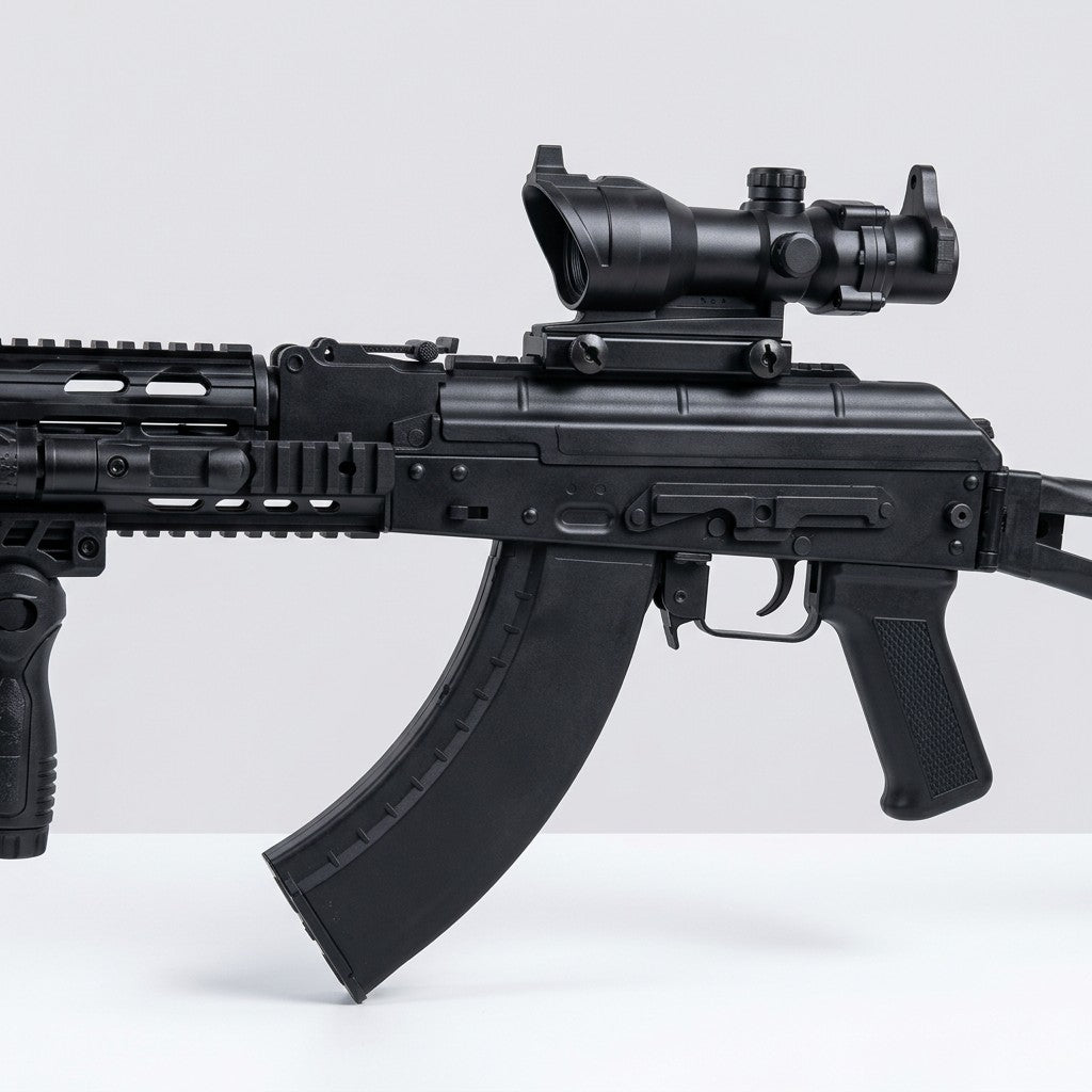 AK 47 16X Scope Gel Blaster - Black Tactical Grip
