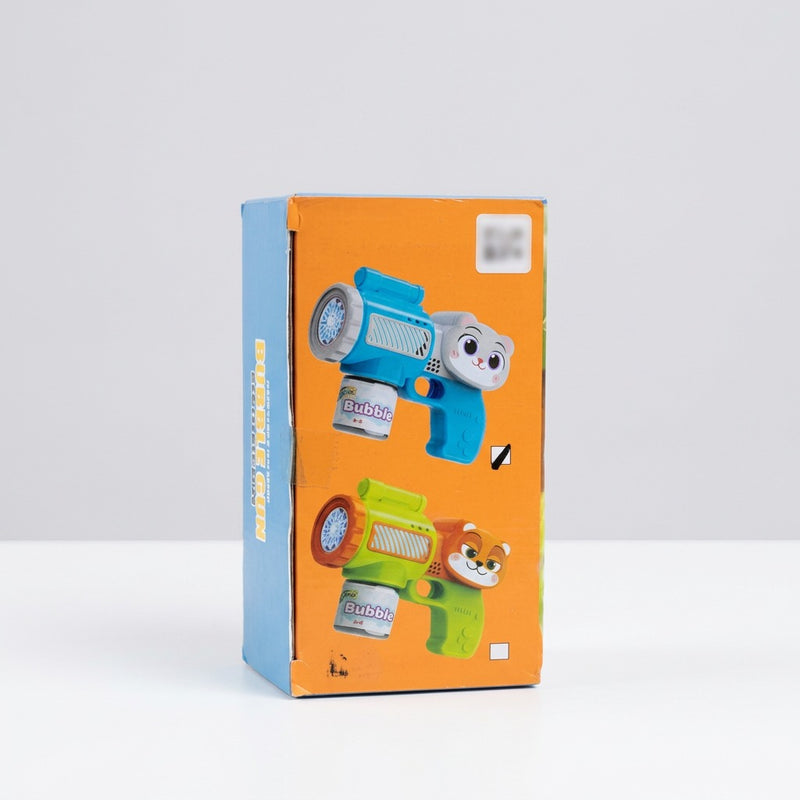 Box front of the green version with the shop sticker on the barrel