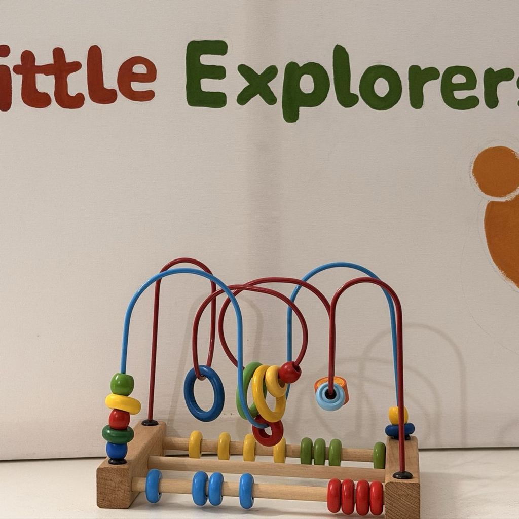 Wooden Bead Maze Toy - with Abacus Base