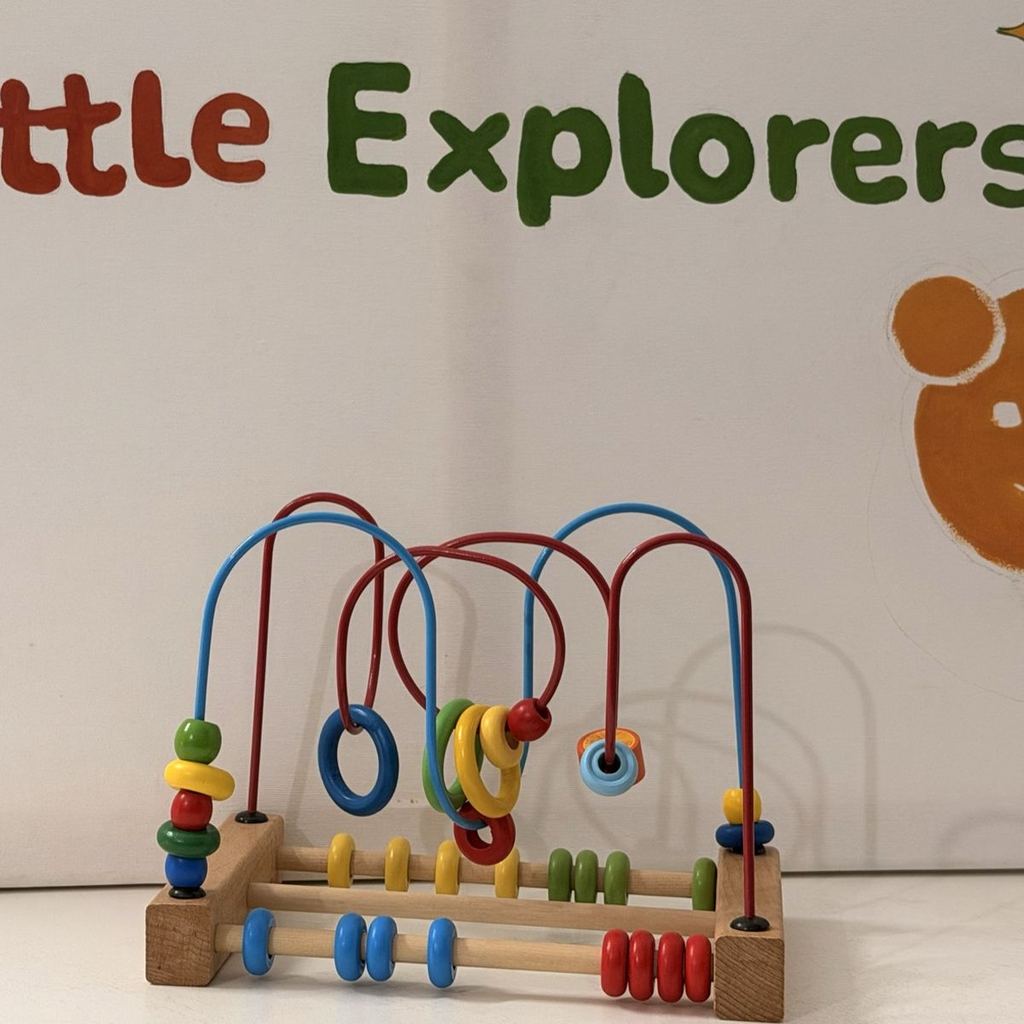 Wooden Bead Maze Toy - with Abacus Base