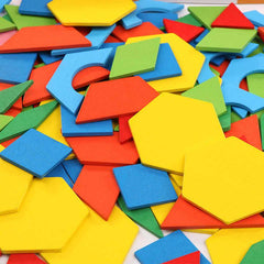 Colorful Geometric Puzzle Blocks - Little Explorers