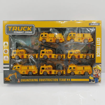 Construction Truck Die-Cast Set — 8 Trucks - product photo