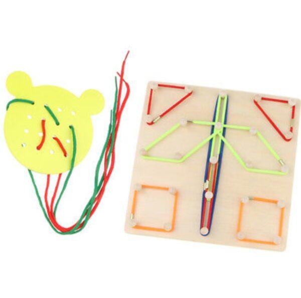 Creative Wooden Nail Board Puzzle - Little Explorers