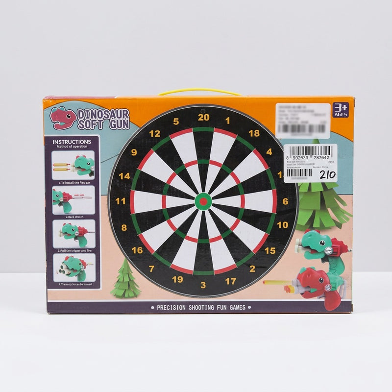 The same box photographed at an angle on green