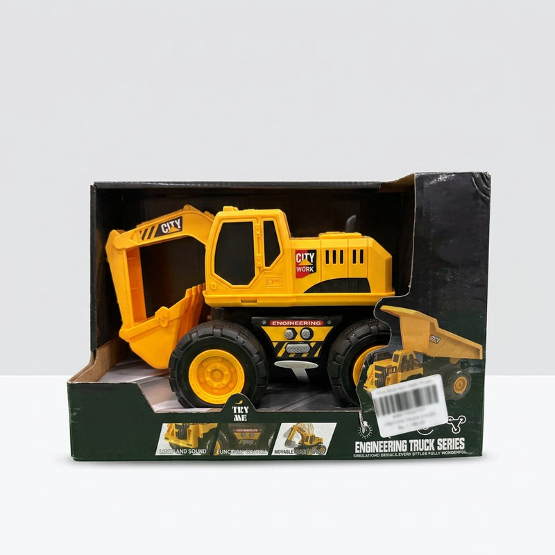 Box front showing the TRUCK logo, the 3+ age badge and the three vehicle styles in the series