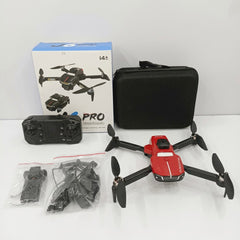 Drone box front, J6 PRO logo, 14+ age badge, WITH CAMERA caption