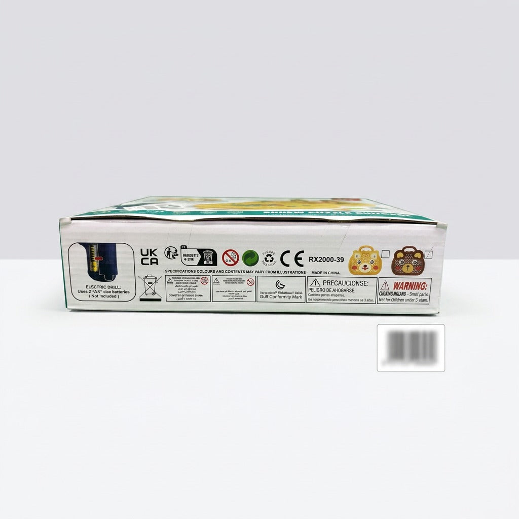 A second front view of the case in its brown bear colourway