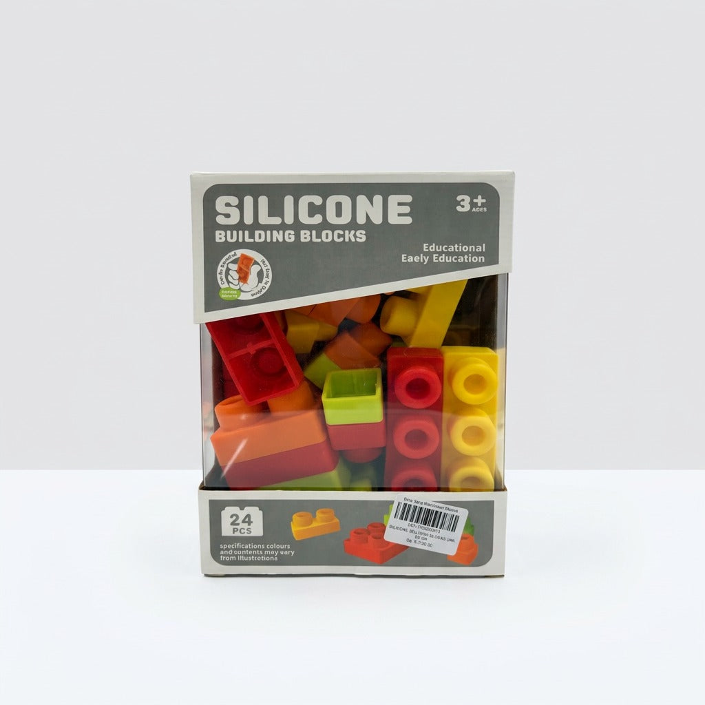 Silicone Building Blocks - 24-Piece Set, 3+