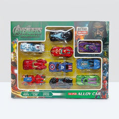Avengers alloy die-cast car set, 10 pieces in a window box, 3+ badge