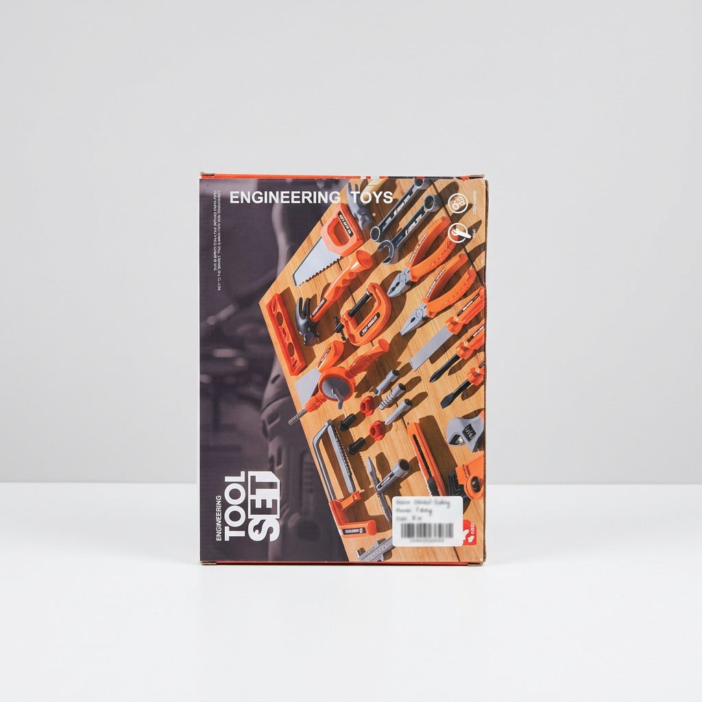 Close-up of the tray with the shop sticker reading TOOL SET8201-A8201-B-8201