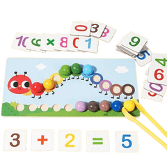 Wooden Caterpillar Math Puzzle - Little Explorers